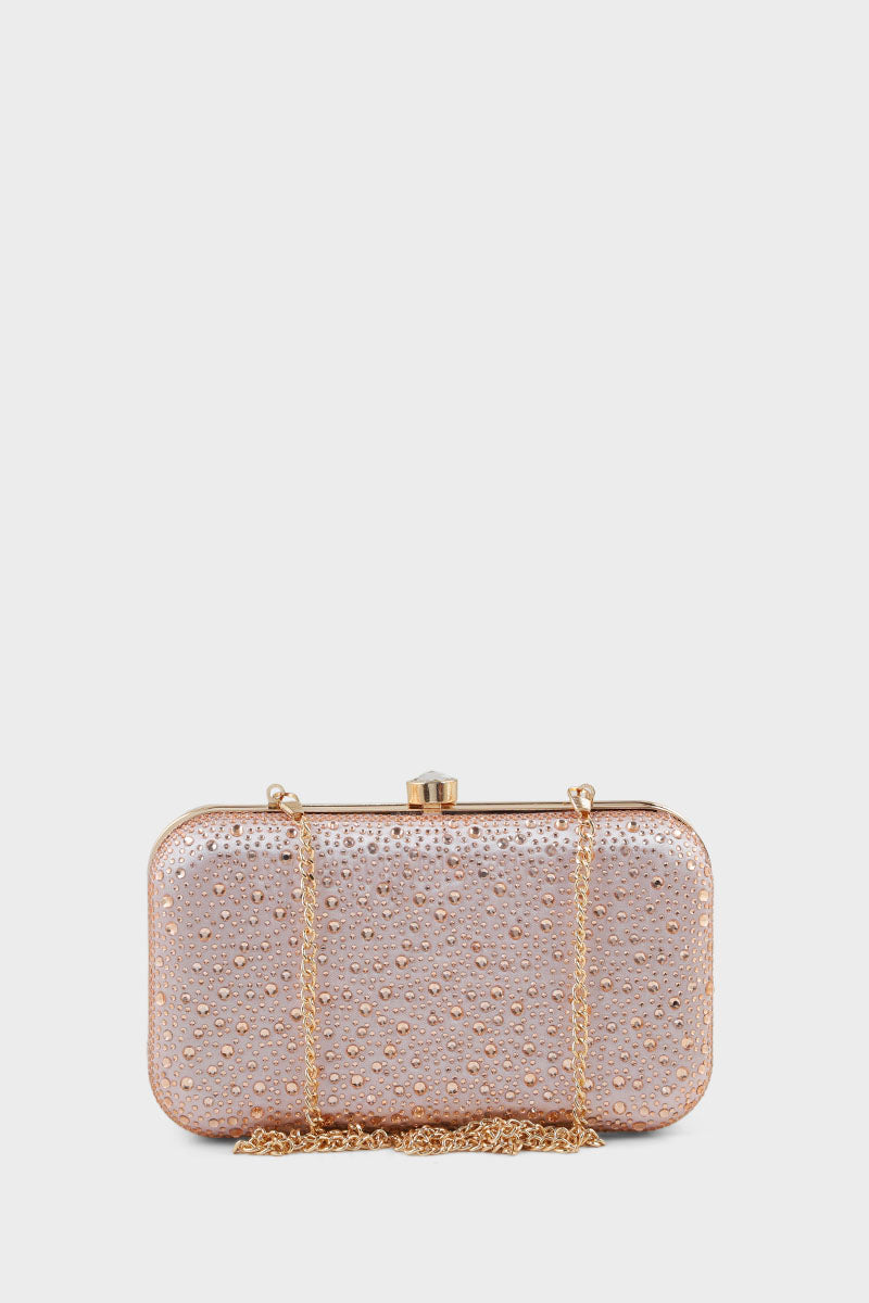 Party Wear Clutch BK4022-Golden