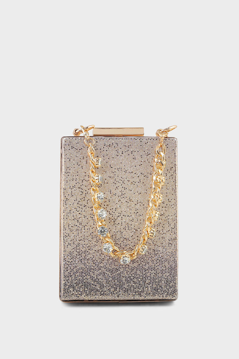 Party Wear Clutch BK4006-Golden