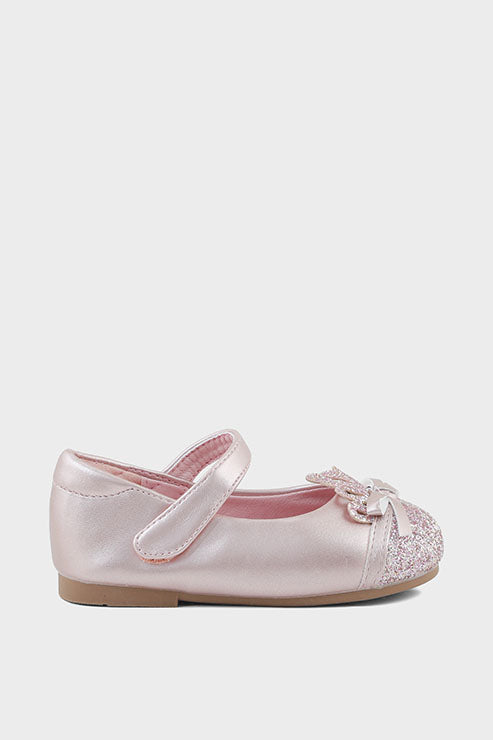 Girls Party Wear Pumps Q10003-Rose Gold