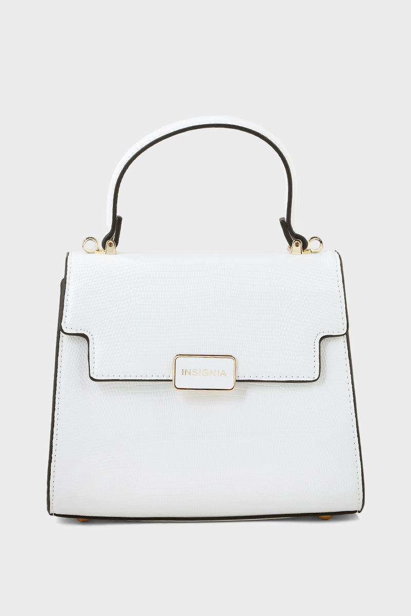 Trapeze Hand Bags B15110-White