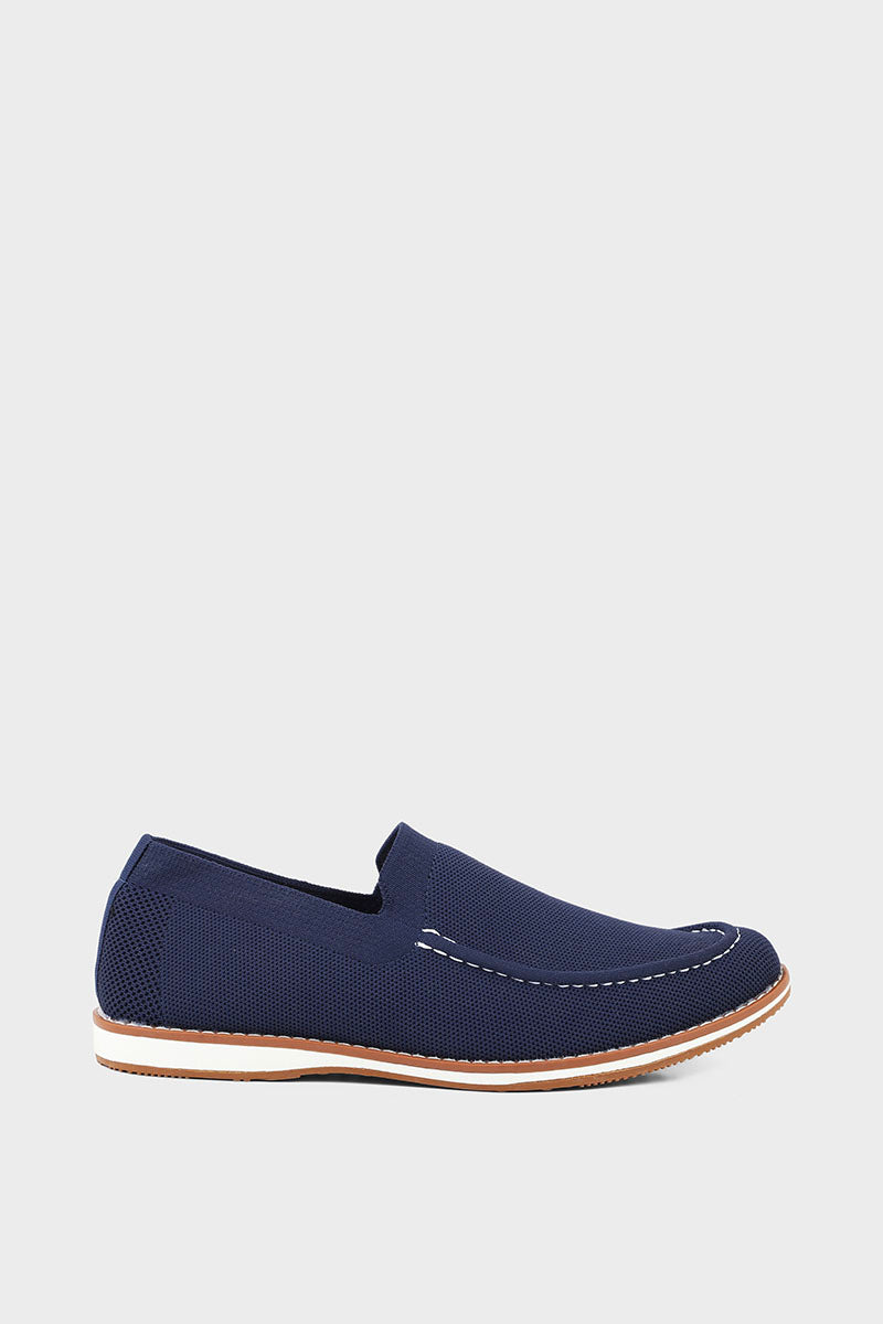 Men Casual Shoe/Moccs M22077-Navy