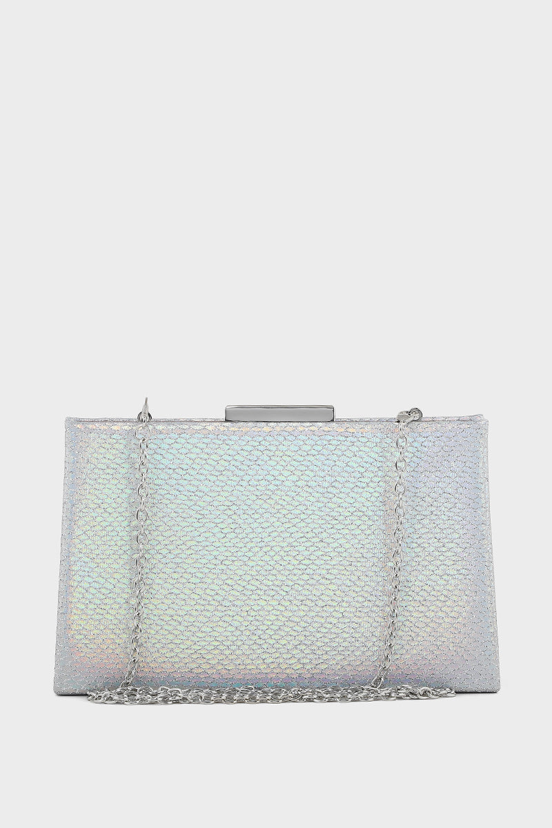 Party Wear Clutch BK4026-Silver