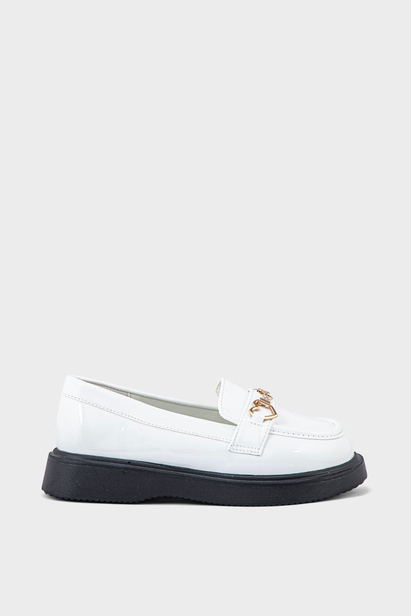 Girls Formal Loafer GF9501-Ivory