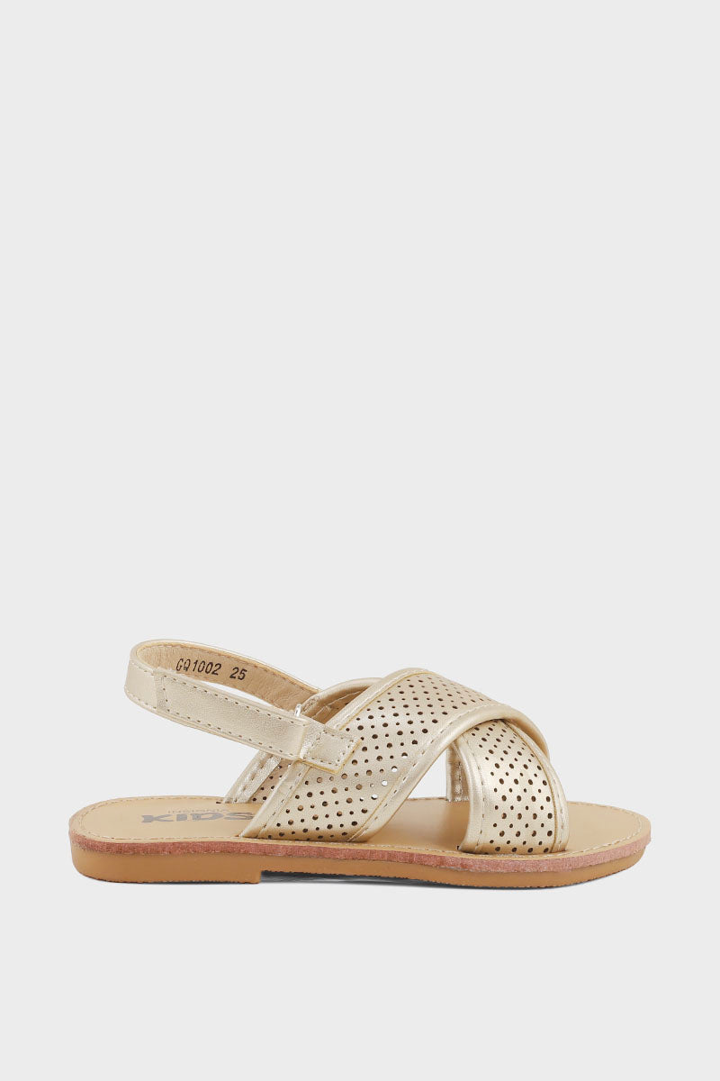 Girls Casual Sandal GQ1002-Dull Gold