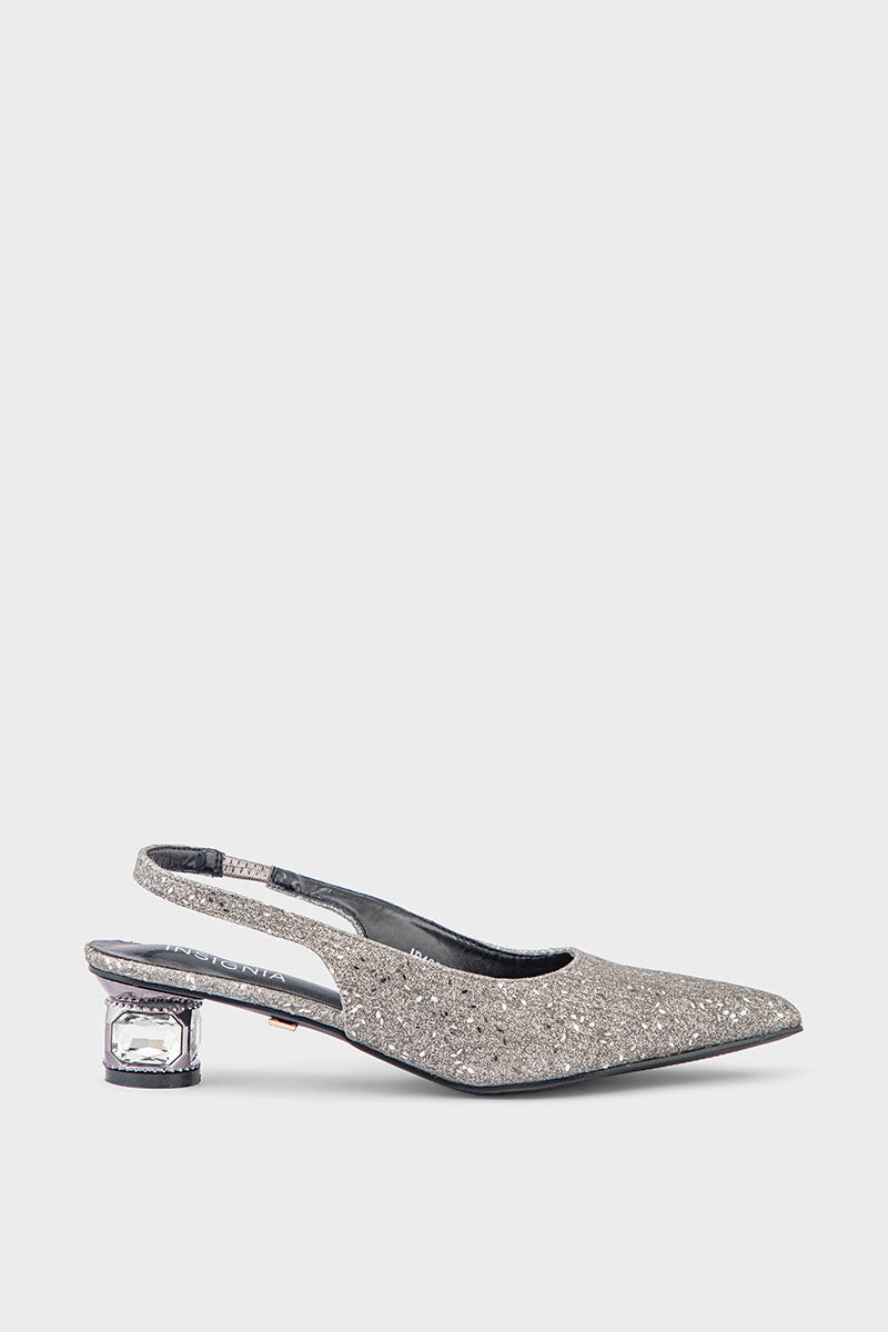 Party Wear Sling Back IP4008-Gun Metallic