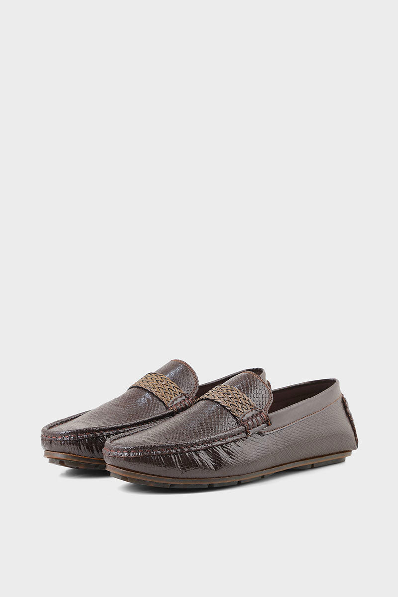 Men Casual Driving Mocs M26085-Coffee