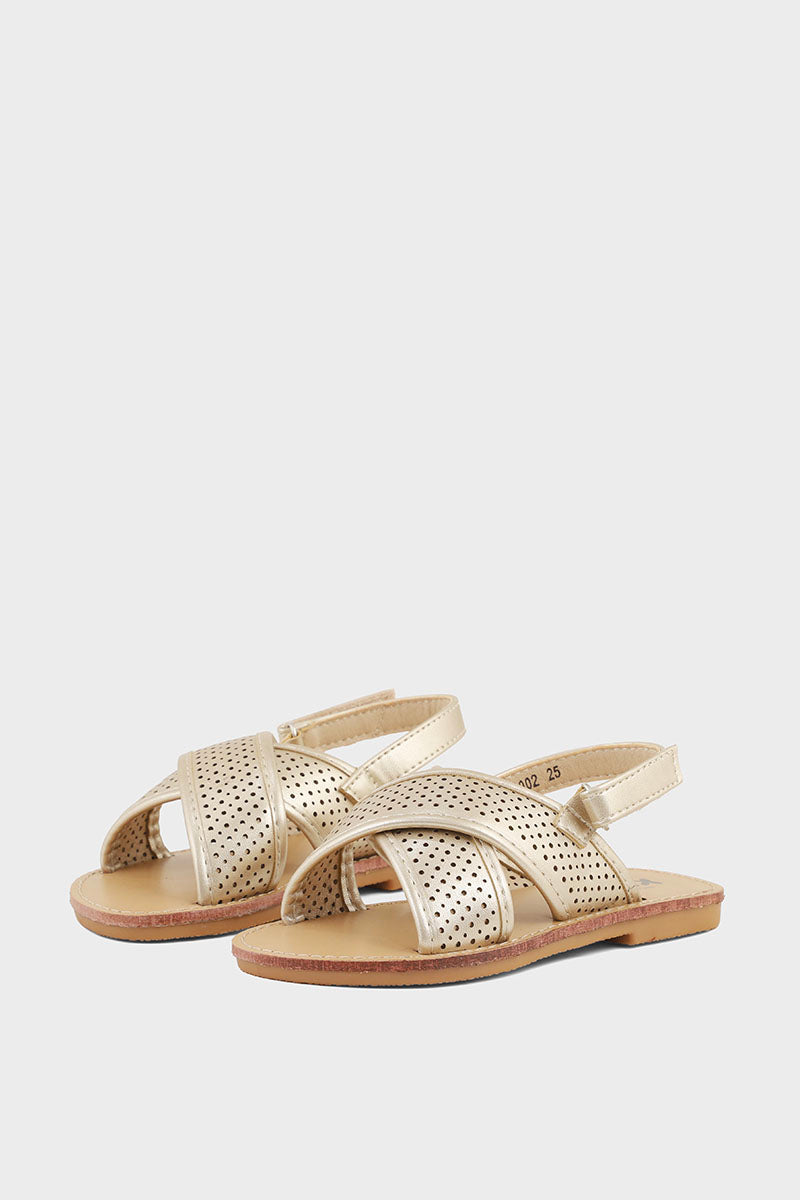 Girls Casual Sandal GQ1002-Dull Gold