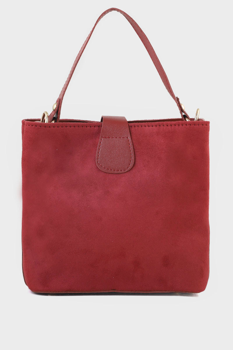 Top Handle Hand Bags BH0074-Maroon