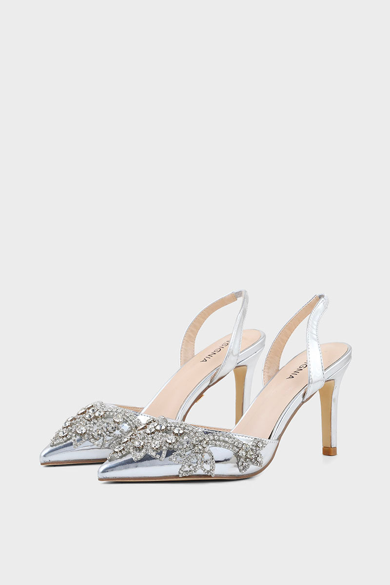 Party Wear Sling Back I47288-Silver