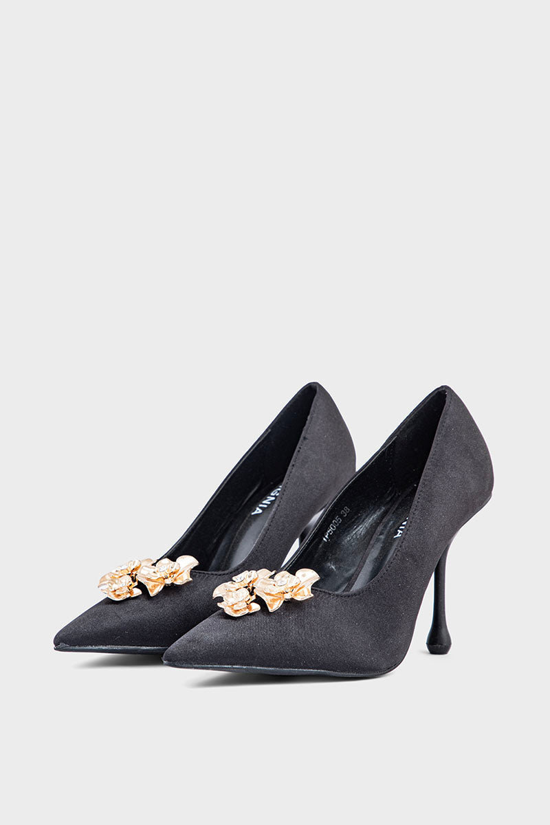 Party Wear Court Shoes IP5005-Black