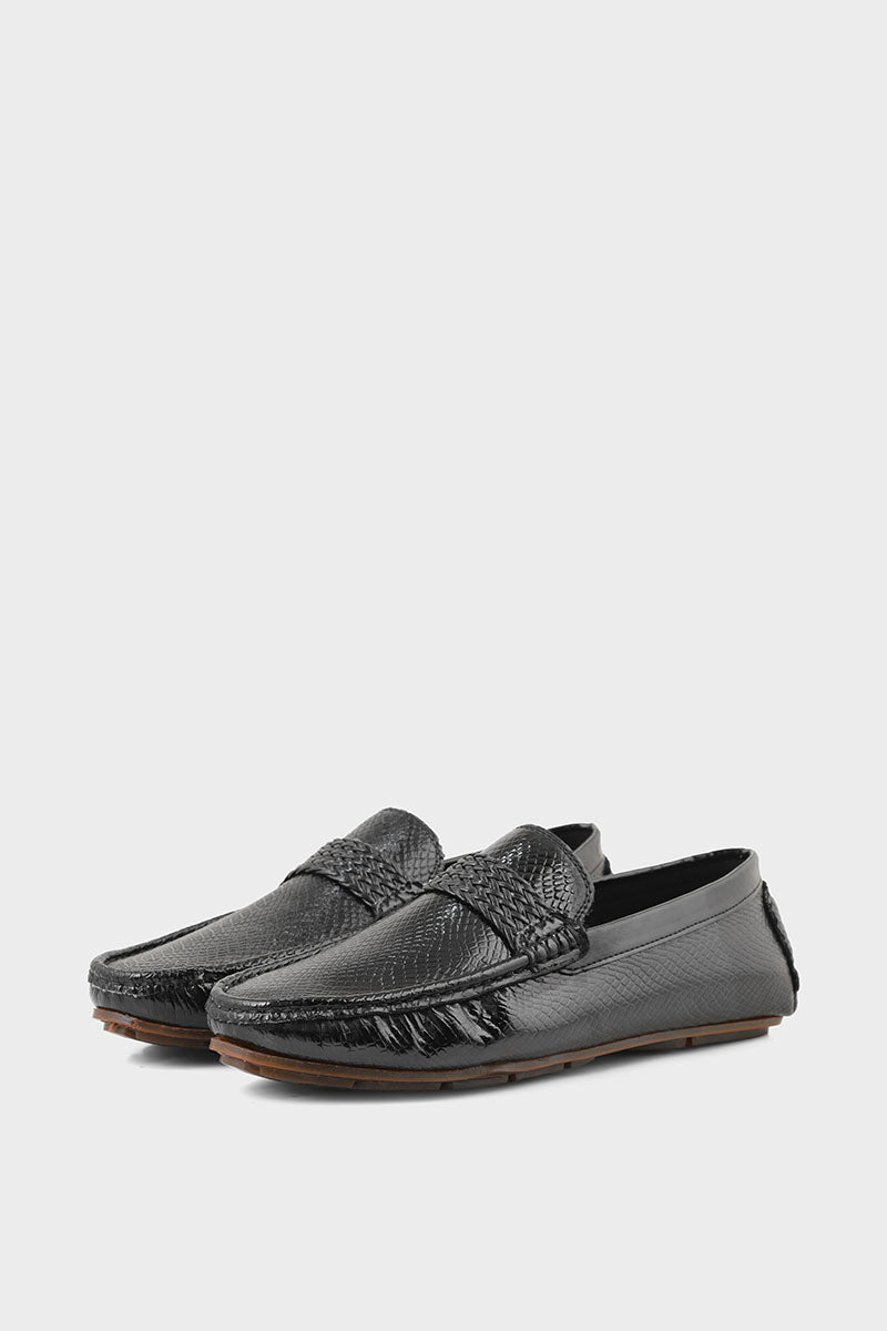 Men Casual Driving Mocs M26085-Black