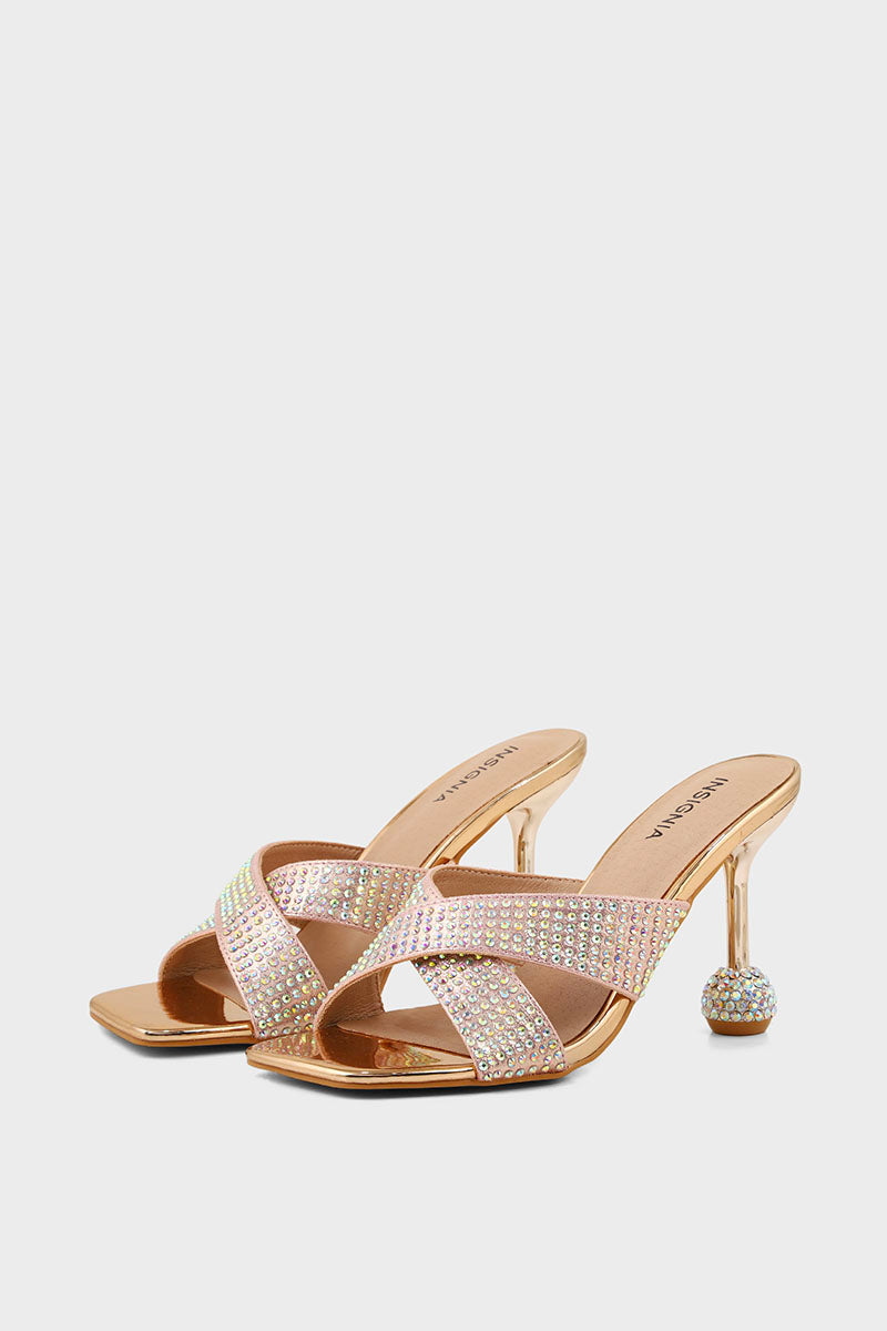 Party Wear Slip On I29300-Rose Gold