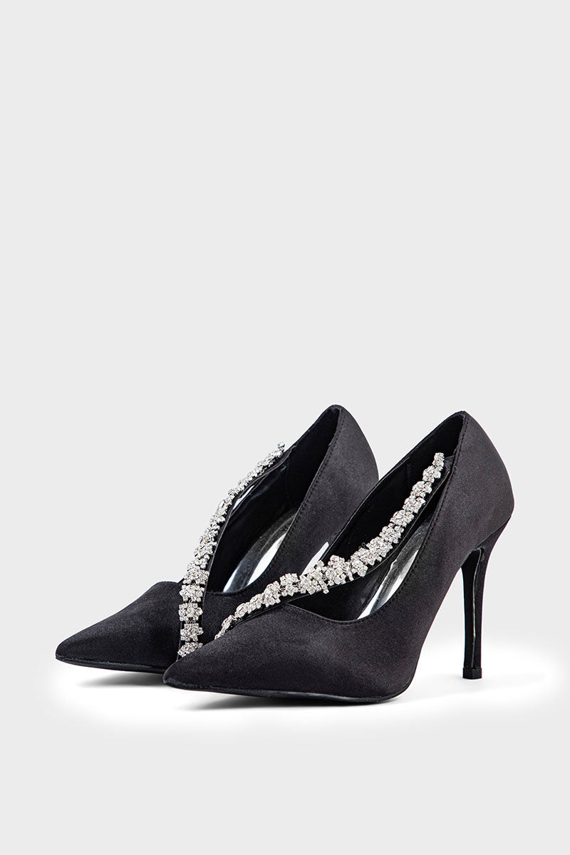 Party Wear Court Shoes IP5006-Black