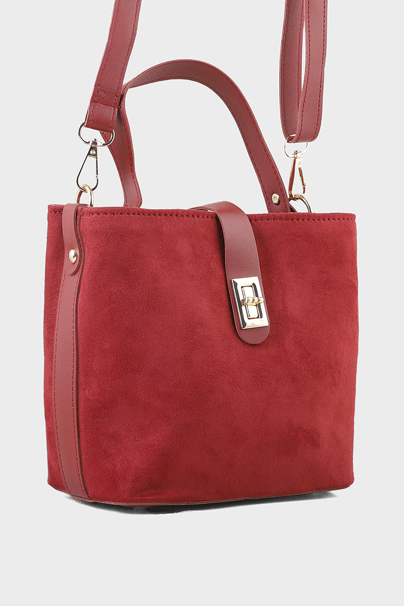 Top Handle Hand Bags BH0074-Maroon