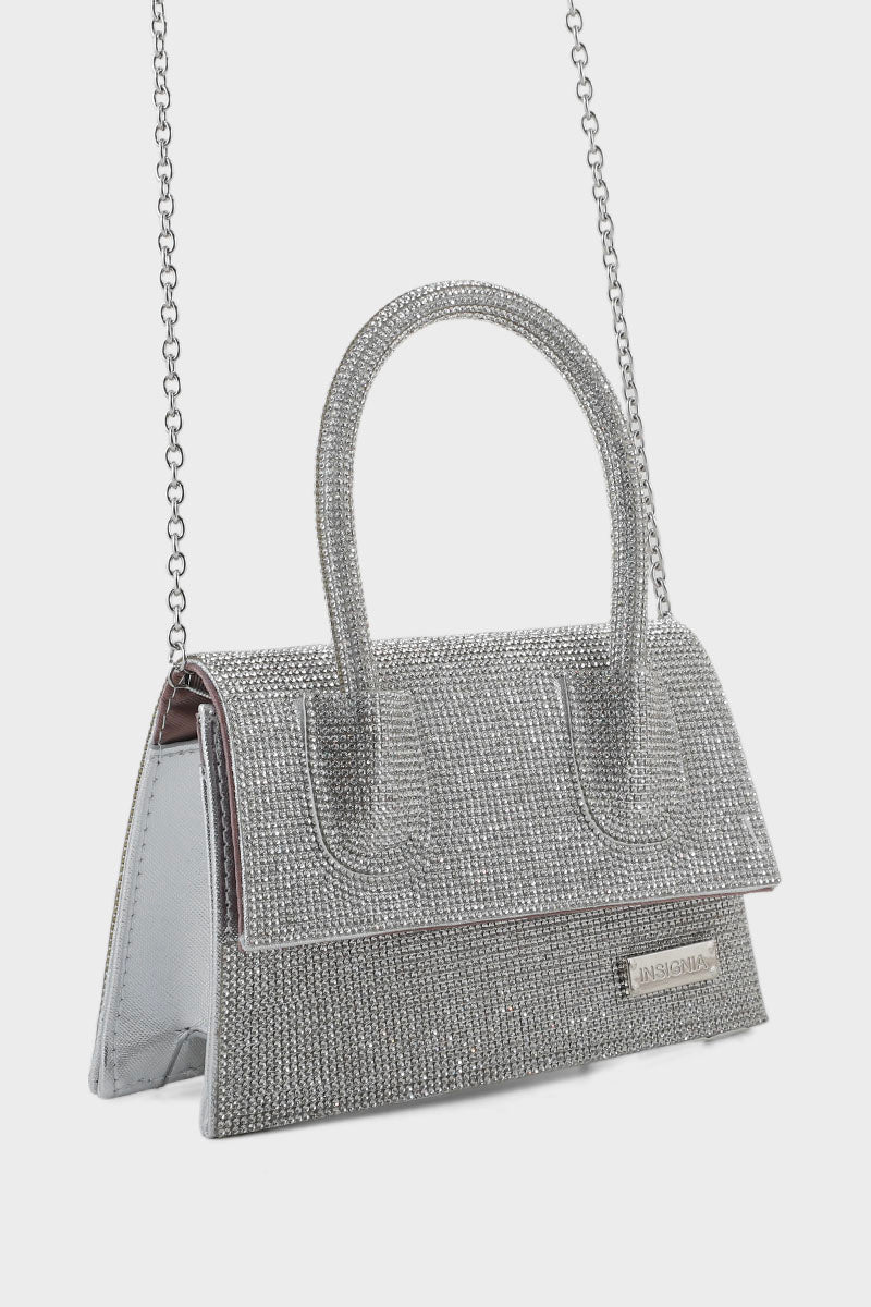 Top Handle Hand Bags BH0014-Silver