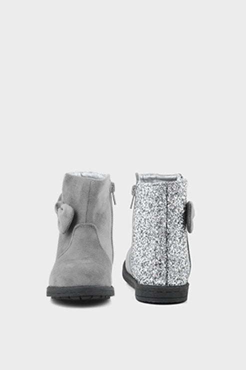 Girls Formal Boots Q10018-Grey