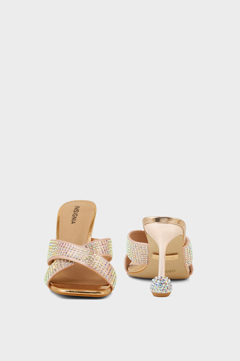 Party Wear Slip On I29300-Rose Gold