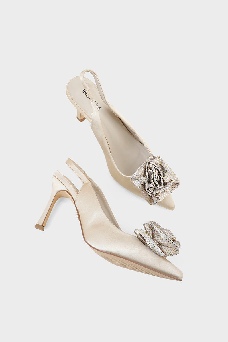 Party Wear Sling Back I47315-Ivory