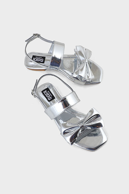 Girls Formal Slip On GF1002-Silver