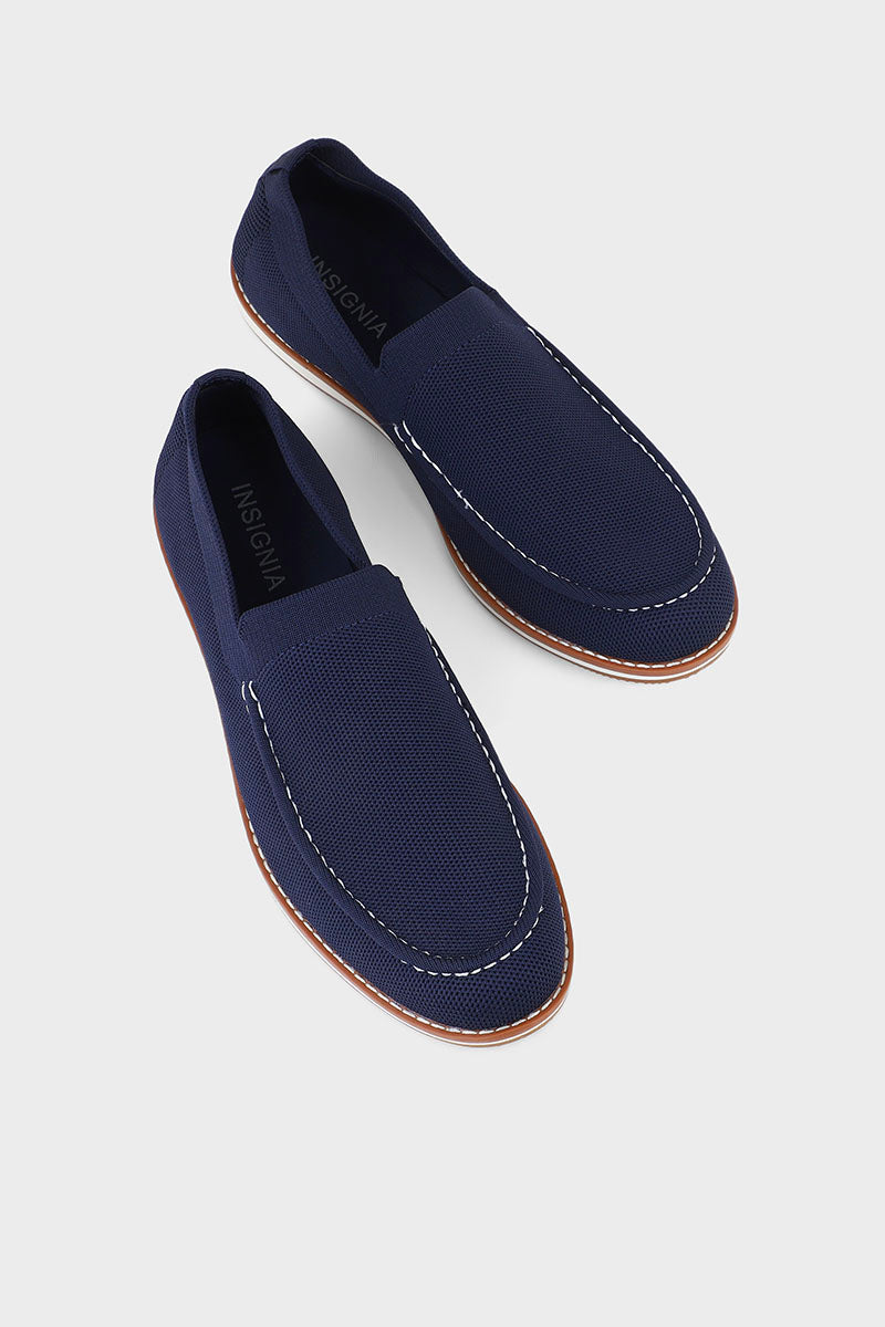 Men Casual Shoe/Moccs M22077-Navy