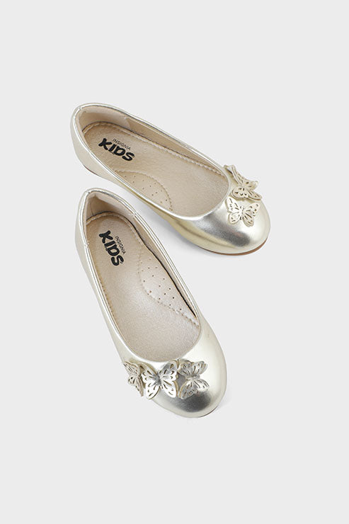 Girls Formal Pumps Q10004-Golden