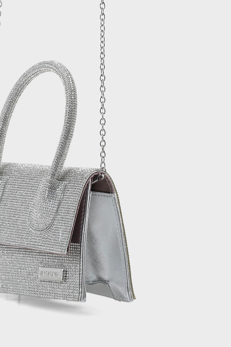 Top Handle Hand Bags BH0014-Silver