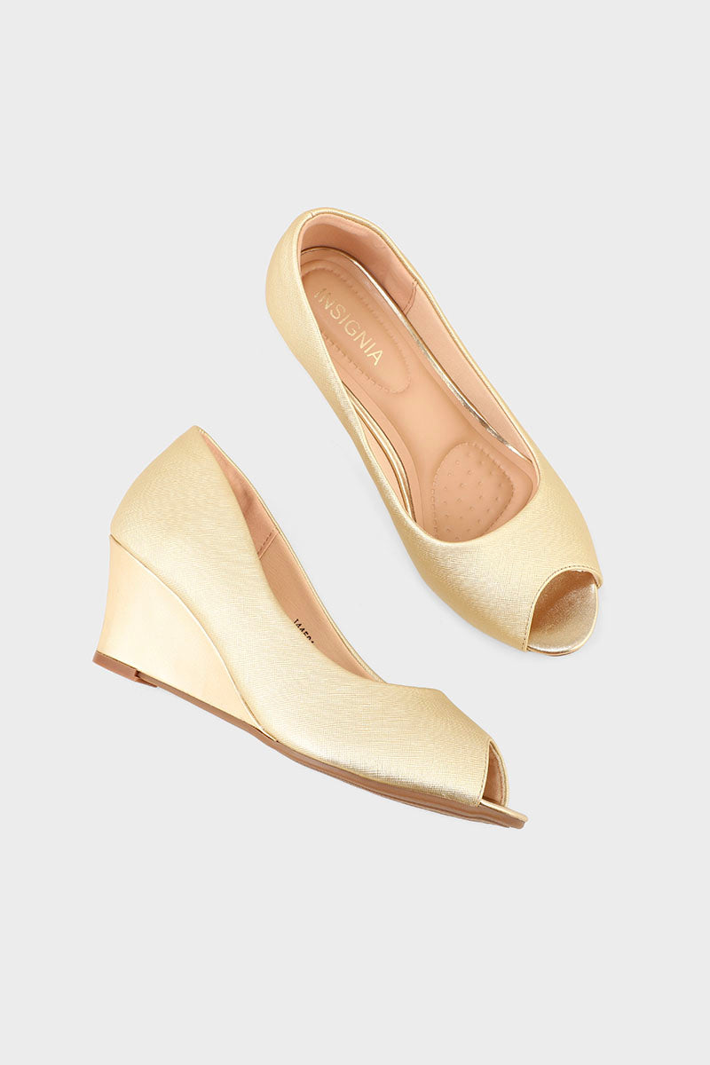 Formal Peep Toes I44501-Golden