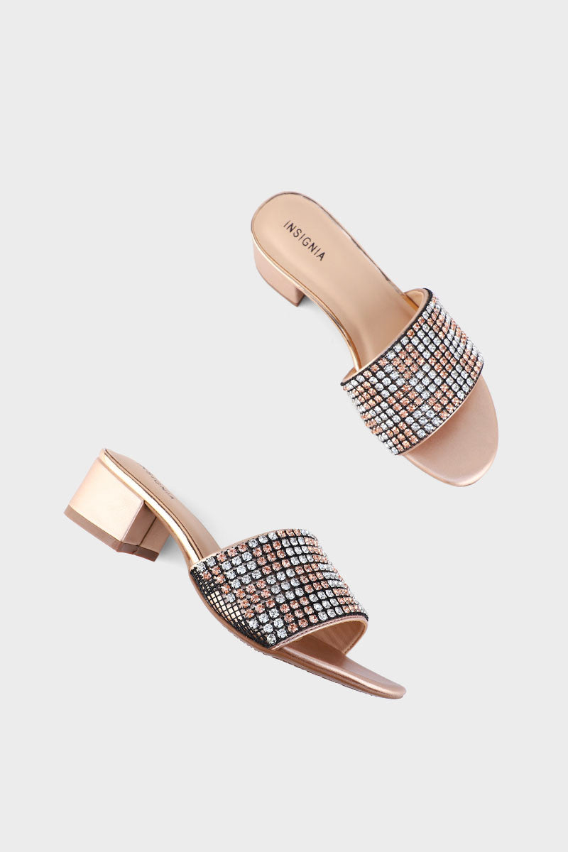 Party Wear Slip On I29288-Rose Gold