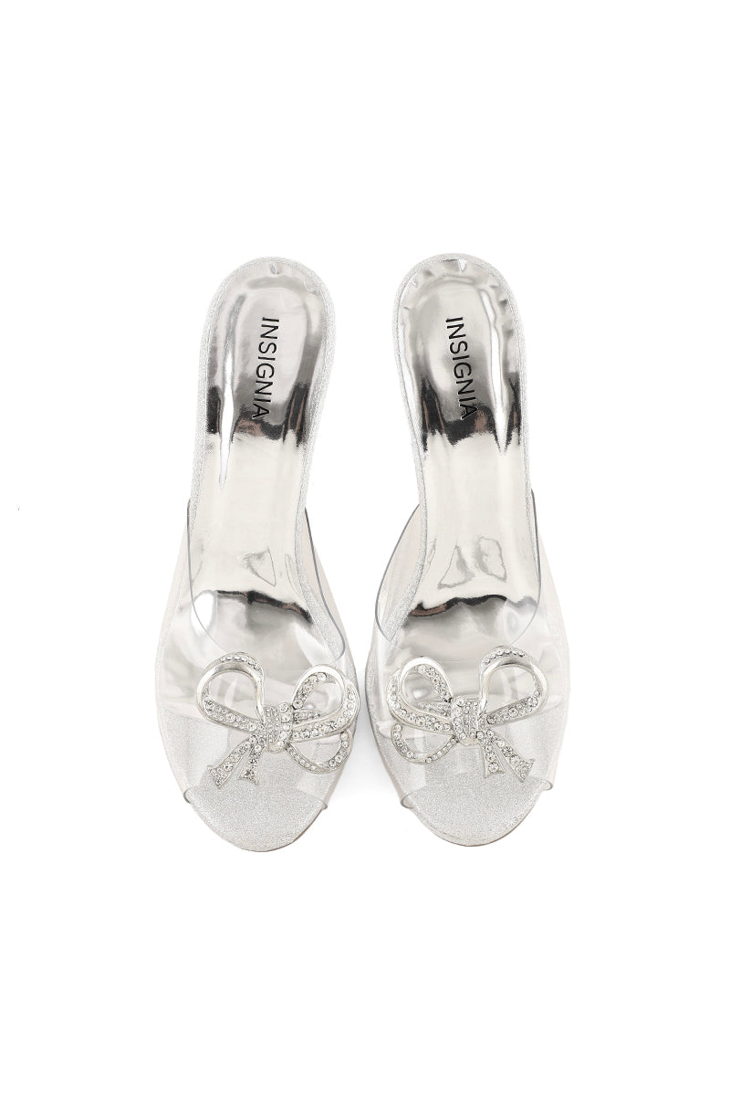 Party Wear Slip On I38521-Silver